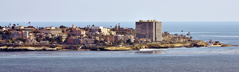 The San Diego skyline in La Jolla shows the mix of San Diego real estate for sale.